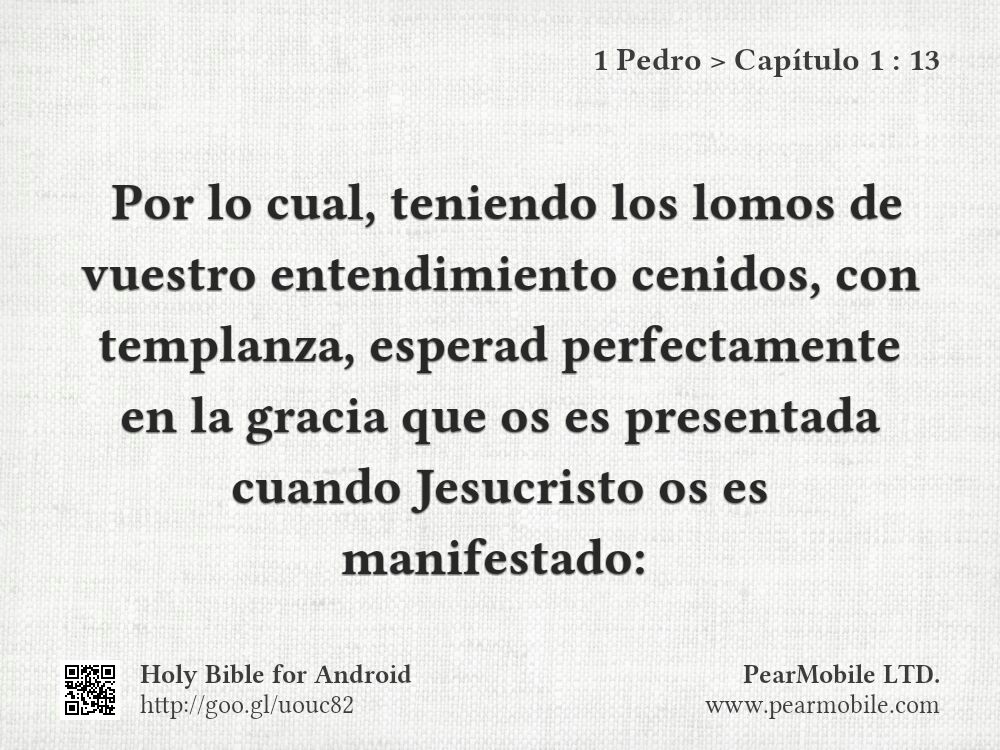 1 Pedro, Capítulo 1:13